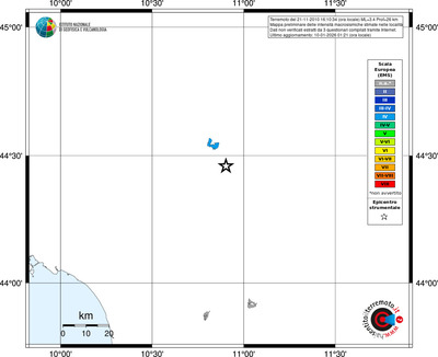 Mappa EMS - territori località