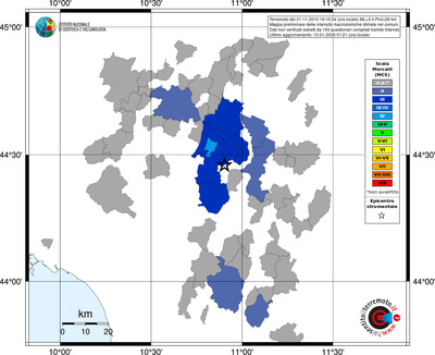 Mappa MCS - territori comuni