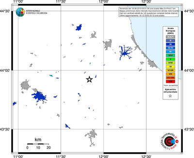 Mappa EMS - territori località