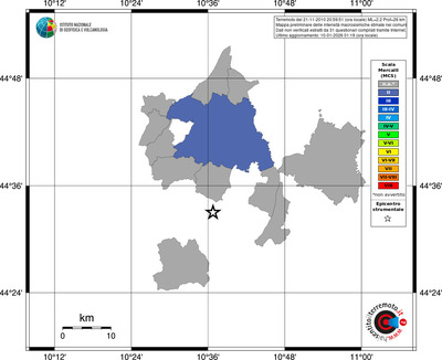 Mappa MCS - territori comuni