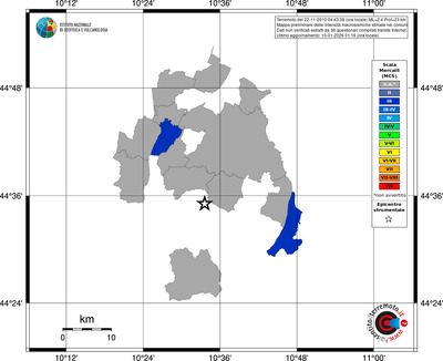 Mappa MCS - territori comuni
