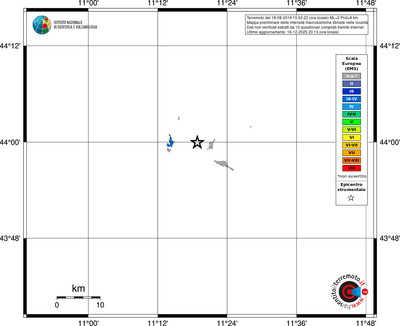 Mappa EMS - territori località