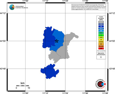 Mappa EMS - territori comuni