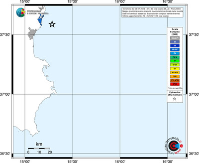 Mappa EMS - territori località