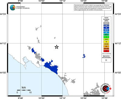 Mappa EMS - territori località