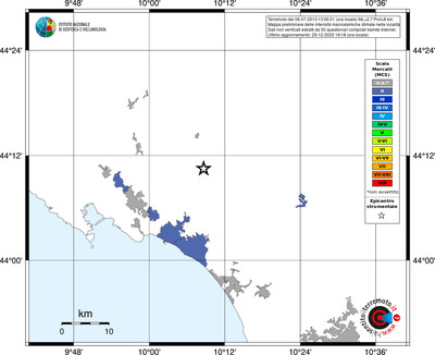 Mappa MCS - territori località
