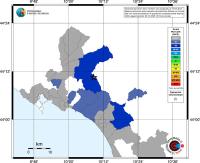 Mappa MCS - territori comuni
