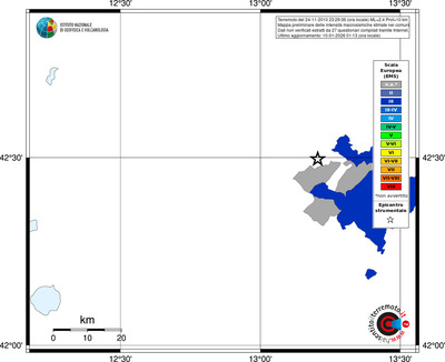 Mappa EMS - territori comuni