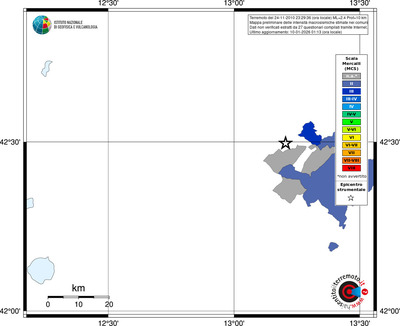 Mappa MCS - territori comuni