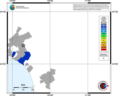 Mappa EMS - territori comuni