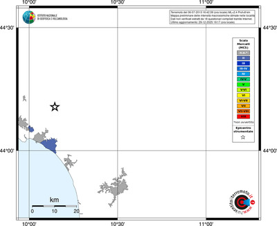 Mappa MCS - territori località