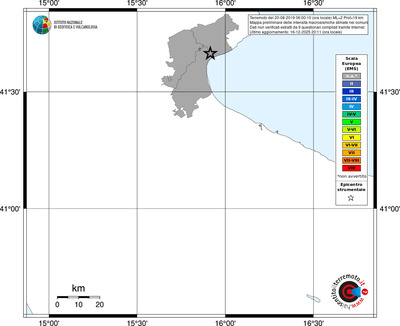 Mappa EMS - territori comuni