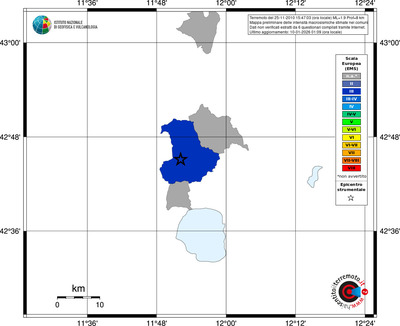 Mappa EMS - territori comuni