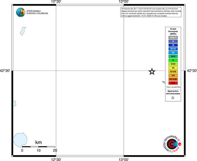 Mappa EMS - territori località