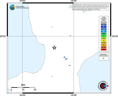 Mappa EMS - territori località