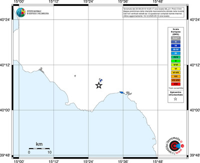 Mappa EMS - territori località