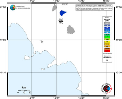 Mappa EMS - territori comuni