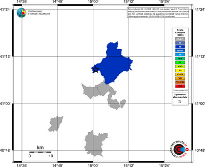 Mappa EMS - territori comuni