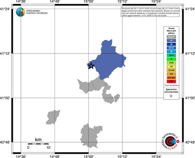 Mappa MCS - territori comuni