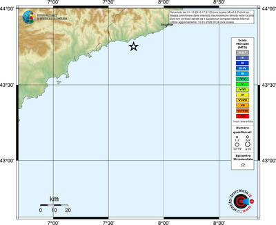 Mappa MCS - località