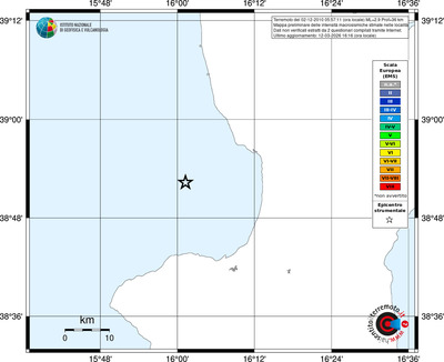 Mappa EMS - territori località