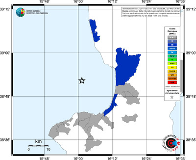 Mappa EMS - territori comuni