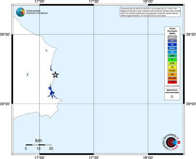 Mappa EMS - territori località