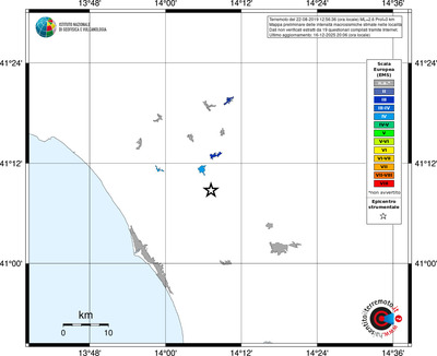 Mappa EMS - territori località