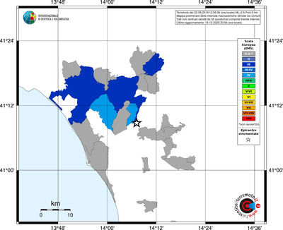 Mappa EMS - territori comuni