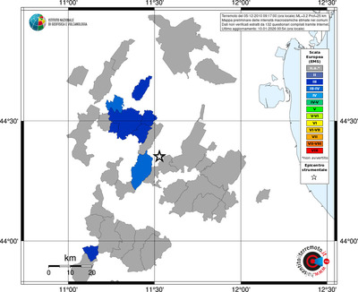 Mappa EMS - territori comuni