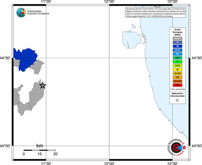 Mappa EMS - territori comuni