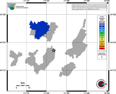 Mappa EMS - territori comuni