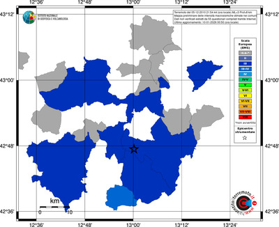 Mappa EMS - territori comuni