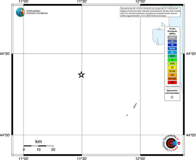 Mappa EMS - territori località