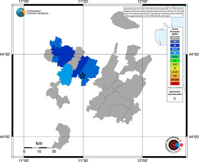 Mappa EMS - territori comuni