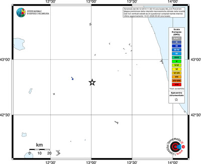 Mappa EMS - territori località