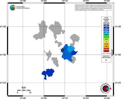Mappa EMS - territori comuni