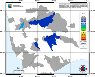 Mappa EMS - territori comuni