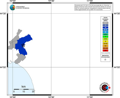 Mappa EMS - territori comuni