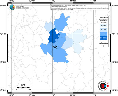 Mappa territorio comunale con almeno 3 questionari