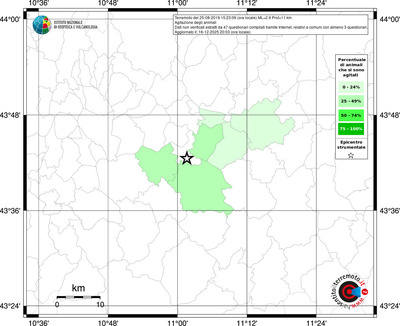 Mappa territorio comunale con almeno 3 questionari
