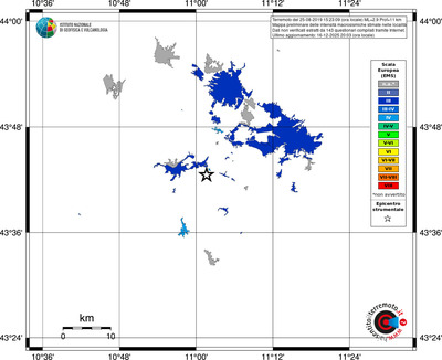 Mappa EMS - territori località