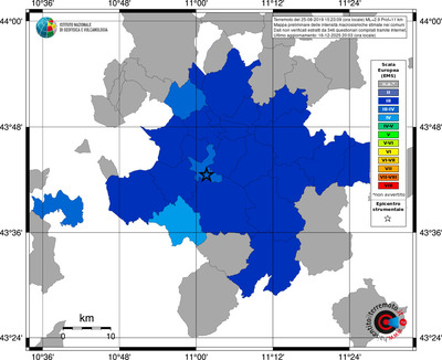 Mappa EMS - territori comuni