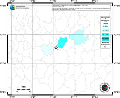 Mappa territorio comunale con almeno 3 questionari