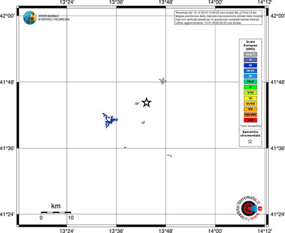 Mappa EMS - territori località