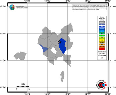 Mappa MCS - territori comuni