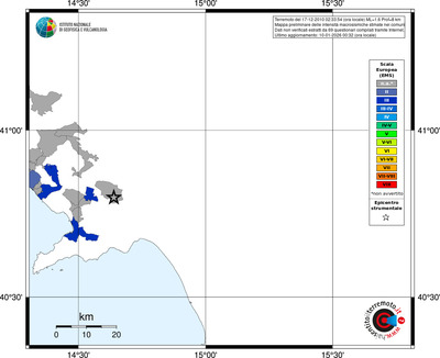 Mappa EMS - territori comuni