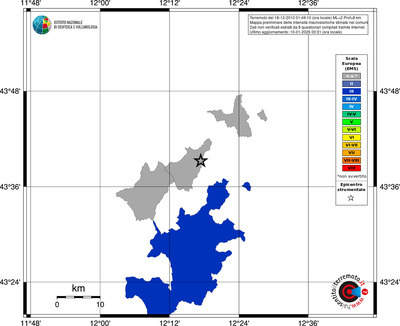 Mappa EMS - territori comuni