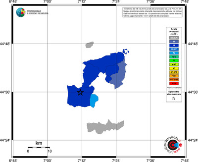 Mappa MCS - territori comuni
