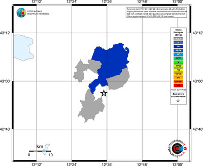 Mappa EMS - territori comuni